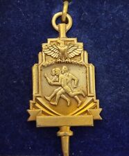 1958 Balfour UCONN Gold Tone Track Medal Pendant Award CT 880 Yard Relay CT picture