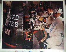 Hand Signed Wally Schirra NASA Autograph Pre-launch Publicity Photo 8x10 picture