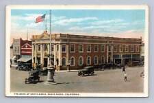 The Bank of Santa Maria California ~ Antique Santa Barbara Postcard ~1920s picture