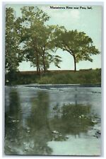 Peru Indiana IN Postcard View Of Mississinewa River c1910's Unposted Antique picture