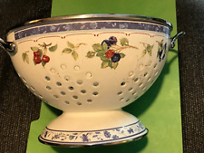 Vintage Villeroy and Boch Colander Strainer Mulitcolored Berry Pattern picture