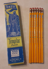 Vintage Reliance Templar Pencils 777 Hexagon No. 2 4/8 Lot of 6 Original Box NY picture