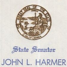1969 John L. Harmer Senator California Senate Legislature Scholarship Grant picture
