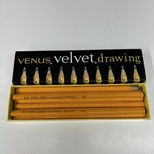Vtg Venus Velvet Drawing Pencils 880 HB 8 Pack Of Pencils USA picture