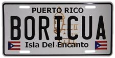 Puerto Rico Boricua Isla De Encanto 6x12 Aluminum License Plate USA Made picture
