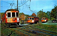 Clarksburg West Virginia Postcard Trolley Interurban Tram RPPC 1940s Reprint picture