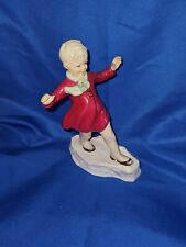 Vtg 1959 Royal Worcester Figure January Month Of The Year #3452 By F.G. Doughty picture