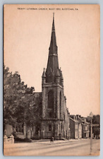 Postcard Kutztown PA Pennsylvania Trinity Lutheran Church Baldy Street View picture