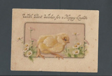 Post Card Ca 1890 United Kingdom Easter Greeting Raphael Tuck Embossed Rare UDB picture
