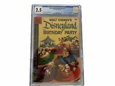 WALT DISNEY'S DISNEYLAND BIRTHDAY PARTY #1  100-PAGE GIANT  SILVER-AGE CGC 2.5 picture