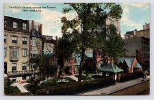 c1905~Little Church Around The Corner~Aerial View~New York City~NYC~ Postcard picture