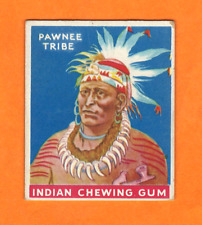 1933 R73 Goudey Indian Gum Card #4 -  PAWNEE TRIBE - Series 48 - NO CREASES picture