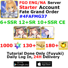 [ENG/NA][INST] FGO / Fate Grand Order Starter Account 6+SSR 130+Tix 1010+SQ #4FA picture
