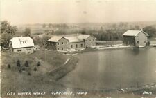 Oskaloosa Iowa 1940s RPPC Photo Postcard City Water B413 Works 21-8325 picture