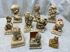 10 Pc Vintage Russ Wallace Berries R&W Figurine Statues 1970s Used Made In USA picture