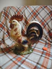Rooster Ceramic Figurine Country Farmhouse Style Colorful Chicken 12” X 10” X 8” picture