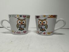 Trisa Art Deco Owl mugs - Set Of 2 picture