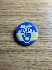 Milwaukee BREWERS Vintage Team Logo Baseball MLB Vintage Button pin picture