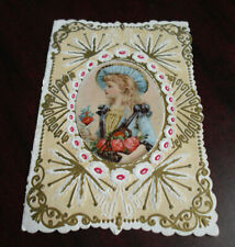 Interesting Vintage Late 1800s Victorian Era Valentine's Day Greetin Cards picture