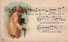 Tucks Song Melodies Swing Low Sweet Chariot Lyrics Undivided Back Postcard picture