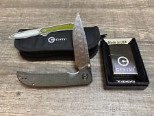 Civivi Imperium Damascus Folding Knife C2107DS-3 With FREE Limited Zippo Lighter picture