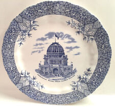 1893 Columbia Exposition Chicago World's Fair Wedgwood Blue Plate Admin Bldg picture