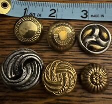 6 Fun Vintage Metal Buttons picture