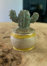 Beautiful Miniature Cactus Trinket Jewelry Box Holder /Rings, Earrings Etc. Used picture