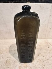 Antique A.Van Hoboken Rotterdam Case Gin Bottle Applied AVH Seal Partial Label picture