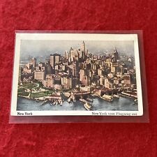 1930s Era Mit Eckstein Durch Die Welt NEW YORK CITY SKYLINE Card # Bild Nr10  VG picture
