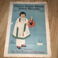 Vintage Chicago Sunday Herald Magazine April 25 1915 New Women China picture