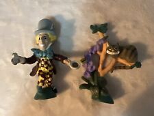Vintage Alice In Wonderland Figures Mad Hatter/Cheshire Cat By Hamilton 1990 picture
