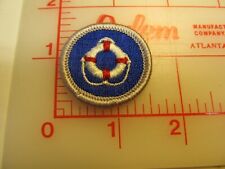 Rolled edge Type G LIFESAVING merit badge patch (g9) picture