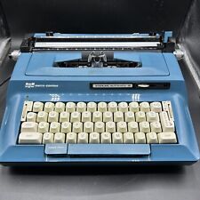 VINTAGE  SMITH-CORONA SCM STERLING AUTOMATIC 12 BLUE TYPEWRITER (TESTED) picture