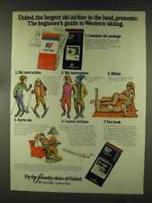 1977 United Airlines Ad - Guide to Western Skiing picture
