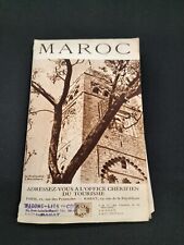 Vintage MAROC Tourism Travel Map. Written In French  picture