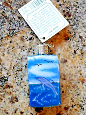 MERCK FAMILY'S OLD WORLD CHRISTMAS DOLPHIN INSIDE ART ORANMENT MINT TAGS 2001 picture