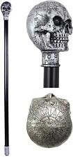 Ebros Gothic Celtic Astrology Skull Decorative Prop Walking Cane Accessory picture