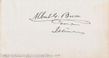 Albert Burr Illinois Civil War Congressman Antique Political Autograph Signature picture