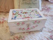 Shabby Chic Painted and Mosaiced Box picture