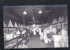 REAL PHOTO GOSHEN INDIANA MAIN STREET GROCERY STORE INTERIOR POSTCARD COPY picture