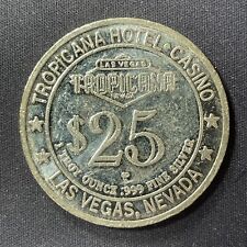 Tropicana Las Vegas $25 casino slot token 1996 obsolete 1 ounce 999 silver picture