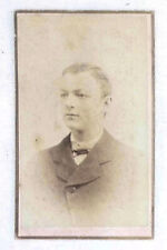 1880s 1890s Young Man Suit CDV Jefferson Wisconsin Cabinet Card picture