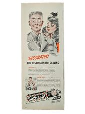 Vintage 1943 barbasol print ad.  original item. World War 2 advertisement picture