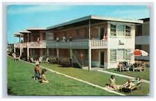 1956 The Chateau Daytona Beach FL Postcard Route A1A Roadside Hotel Motel picture