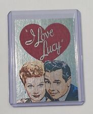 I Love Lucy Platinum Plated Artist Signed “Television Classic” Trading Card 1/1 picture