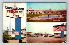 Santee SC-South Carolina, Congress Inn, Advertisement, Vintage Souvenir Postcard picture