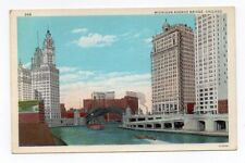 WB Postcard, Michigan Ave. Bridge, Chicago, from 1933 Chicago World's Fair picture