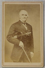 Norwegian violinist Ole Bull with violin 1880s CDV photo  picture