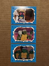 1990 Topps TNMT Ninja Turtles Cartoon Sticker Card Lot Baxter Leo Don Raphael picture